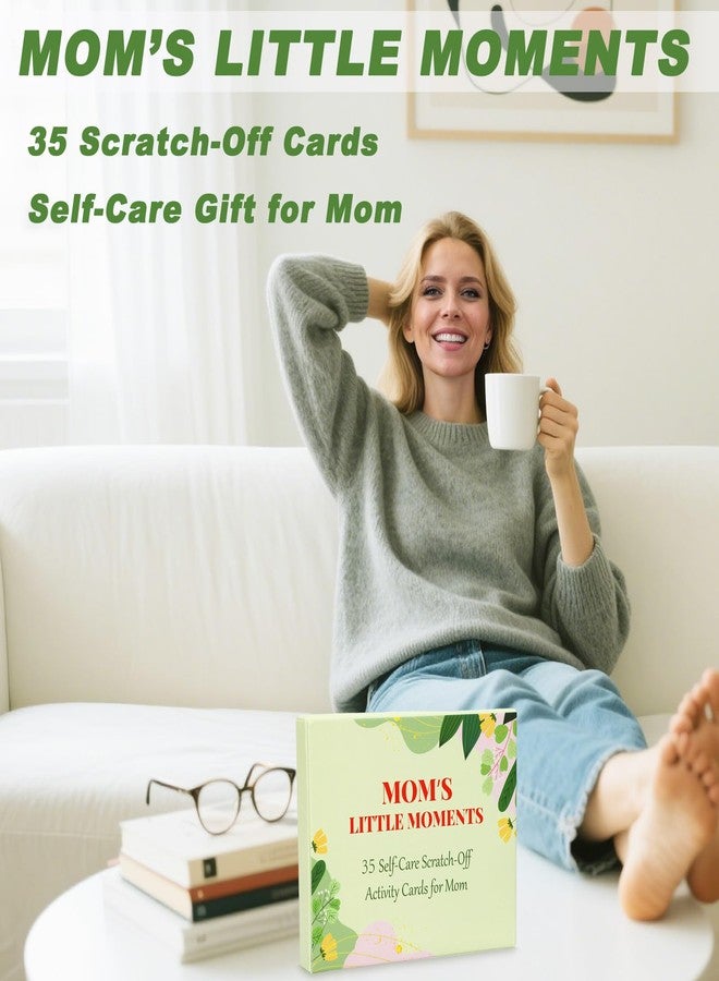 JULEASEL 35 Self-Care Scratch-Off Activities for Moms, Thoughtful Gift Encourages Self-Love & Inner Connection, Postpartum Gender Reveal Mothers Day Birthday New Mom Gifts for Girl Boy Mom - Image 2